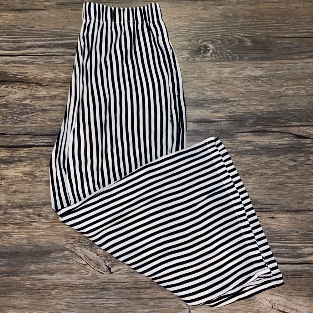 Express striped flowy pants